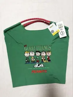 ◆新品未使用◆スヌーピー◆キャラクター 刺繍エコバッグ