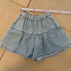 GU デニム風ショートパンツ　130