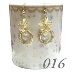 ハンドメイド๑春♪ファッションピアス・イヤリングＮｏ．016