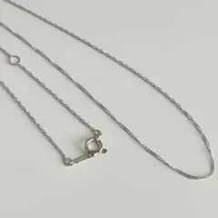 プラチナ pt850刻印あり スクリューネックレス 約40cm カニカン留め具 