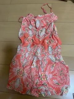 GapKids コーラルピンク ペイズリー ワンピース 130