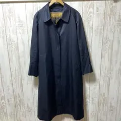 Burberrysホースロゴ 金ボタン ノバチェック コート ネイビー サイズ9