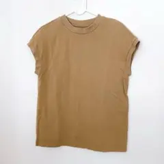 無印良品　フレンチスリーブ　トップス　ベージュ