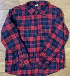 devrock チェック シャツ　長袖　キッズ　140センチ ネルシャツ