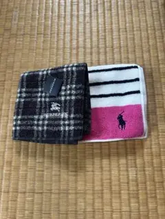BURBERRY ラルフローレン ハンカチ2枚組