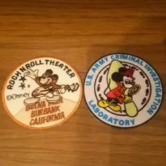 ミッキーマウスワッペン 2枚セット!!