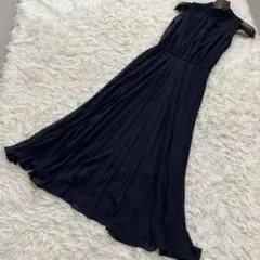 3/31迄スナイデル ブラウジングプリーツロングワンピースSNIDEL ブラック