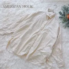 AMERICAN HOLIC コーデュロイシャツ アイボリー M