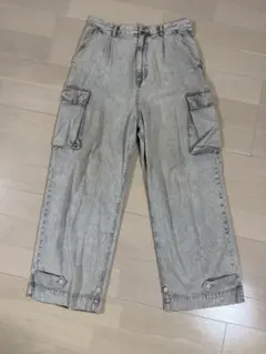 EMMA CLOTHES ケミカルウォッシュ カーゴパンツ Lのサムネイル