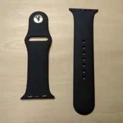 非純正　Apple Watch用 ブラック シリコンバンド 44mm
