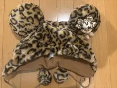 ヒョウ柄 ミッキーハット