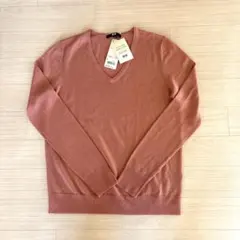 新品未使用　ユニクロ　エクストラファインメリノVネックセーター　L