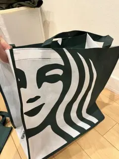 (更に値下げ！)スターバックス / 大小ショッピングバッグセット (不織布)