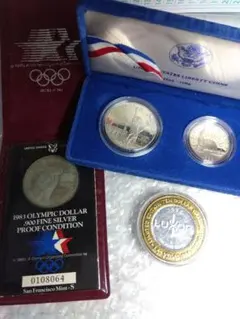 1983年ロサンゼルスオリンピック記念の銀貨セット - メルカリ
