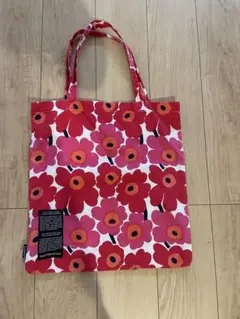 marimekko フラワープリント トートバッグ