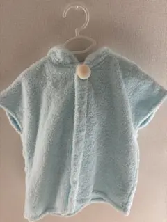 ベビーポンチョ　フード付きバスタオル