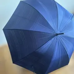 最終値下げ〜バ―バリ―長傘 メンズ 未使用品 BURBERRY バーバリー 雨傘 メンズ 長傘 ネイビー ブランド