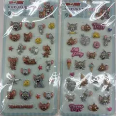 トムとジェリー ぷくぷくシール 2枚セット