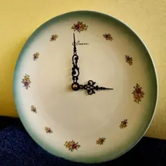 イマン imane ローズ 壁掛け時計３０cm ローズ柄 動作品 美品のサムネイル