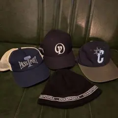 PASS PORT & DIASPORA & BOTT キャップセットのサムネイル