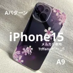 A9✨《SALE》桜の花柄 《Aパターン》iPhone15用ソフトケース