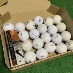 ゴルフボール まとめ売り ロストボール 21個 ホワイト系 新品3個入りのサムネイル