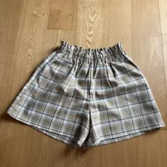 チェック柄キュロット　150 女の子