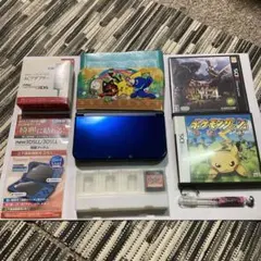 new NINTENDO 3DS LL 本体　メタリックブルー　ACアダプタ等