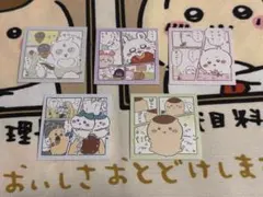 ちいかわ　わっふれーむ　シール5種まとめ売り