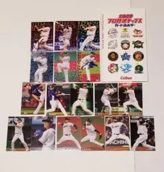 カルビープロ野球チップス第１弾・第２弾西武ライオンズカード１８枚、カードホルダー