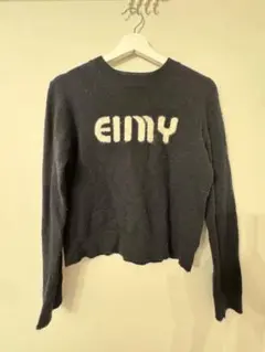 eimy istoire eimyロゴニットプルオーバー F ブラック