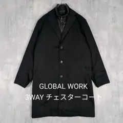 GLOBAL WORK グローバルワーク【L】3WAY チェスターコート
