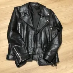 値下げ⭐️ブラックレザーライダースジャケットL