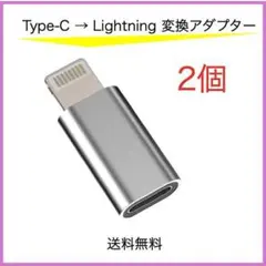 タイプC ライトニング 変換 アダプタ 2個 type C iPhone
