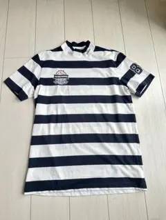 PEARLY GATES ストライプハイネックシャツ