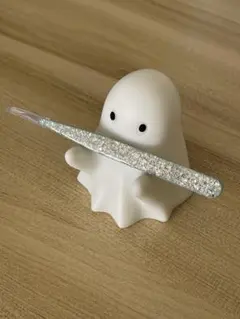 キラキラピンセット（ハンドメイド）　ミントグリーン×シルバーラメ