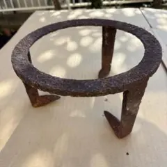 時代物 四つ脚五徳 花台 鉄瓶 骨董品 古道具 インテリア 古美術品 時代物 四つ脚五徳 花台 鉄瓶 骨董品 古道具 インテリア 古美術品