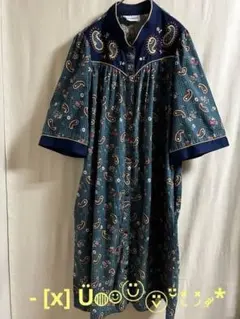 訳あり ペイズリー ワンピース エスニック アジアン 民族系