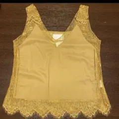 訳ありタグ有りAmeriVINTAGE ノースリーブ　レースキャミソール　最安値