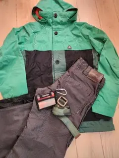 Burton スノーボードウェア ジャケット+パンツ+ベルト+ケース