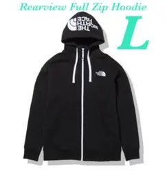 【 L 】ブラック ★ノースフェイス★リアビューフルジップ フーディー