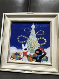 リサアンドガスパール　クリスマススカイツリー イラストフレーム