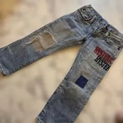 HYSTERIC GLAMOUR パッチワーク長ズボン 100cmのサムネイル