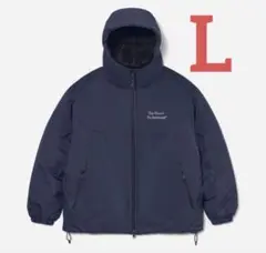 Ennoy padded nylon hoodie ネイビー