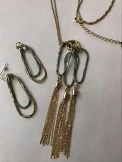 ear PAPILLONNERターコイズ&アンティークゴールドのサムネイル