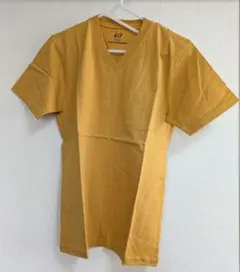【新品未使用/タグ付】417 EDIFICE マスタード Vネック Tシャツのサムネイル