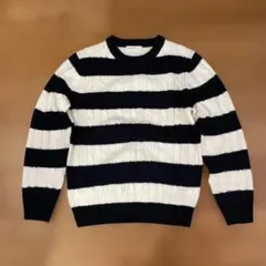 Right-on BACK NUMBER ストライプセーター Sサイズ
