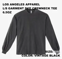LA Apparel ロサンゼルスアパレル ロンT 2XL ヴィンテージブラックのサムネイル