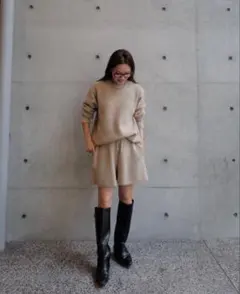 新品タグ付き】MACHATT マチャット ラムズウールショートパンツ
