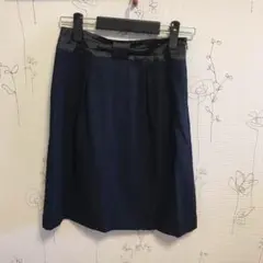 NOLLEYS light 紺 ラメ入り スカート